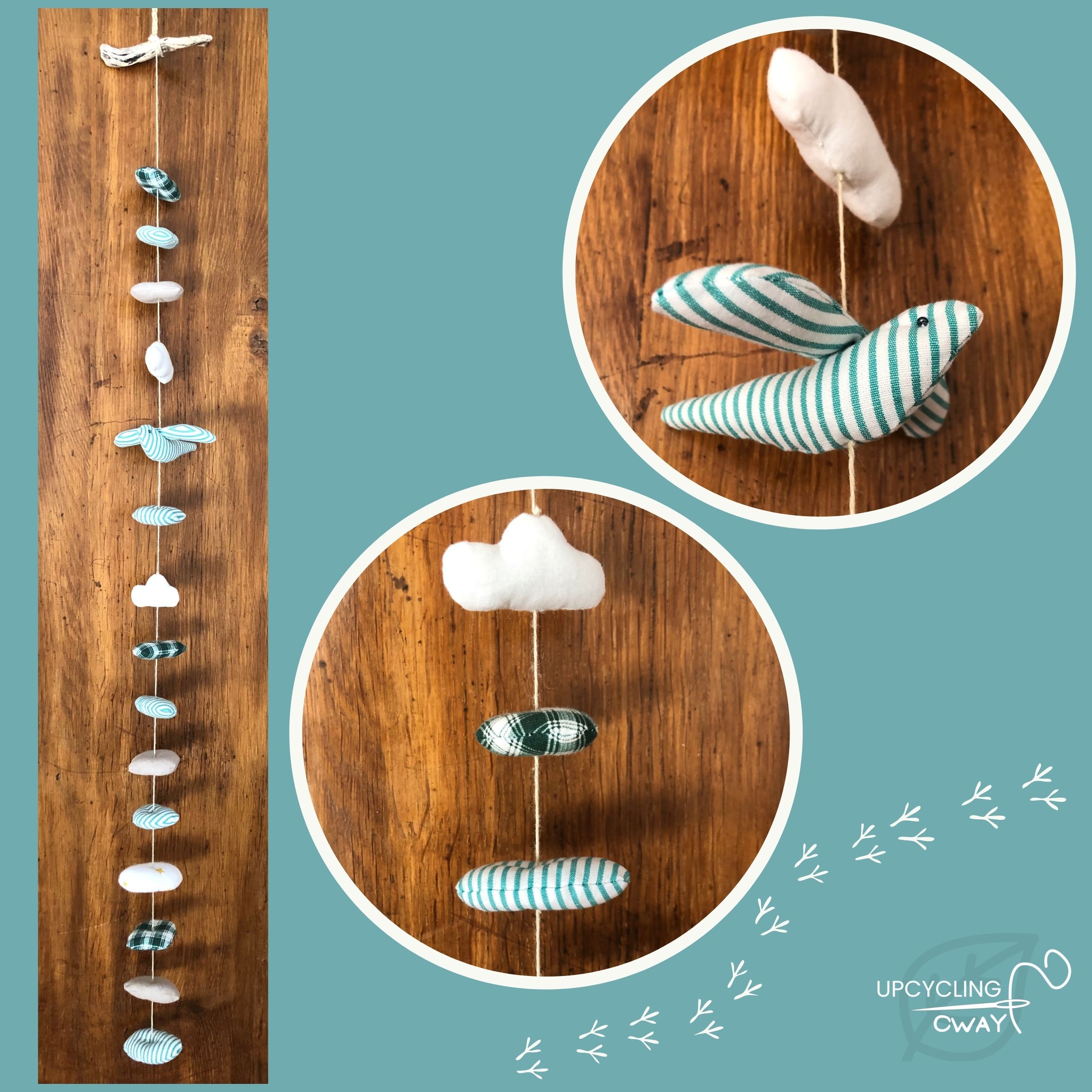 Guirlande l'oiseau de mer vert