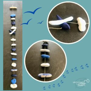 Guirlande l'oiseau de mer bleu