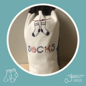 Sac à Chaussettes Upcyclé “SOCKS”