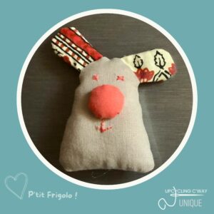 Pt’its Frigolos (3) : animaux aimantés en tissu recyclé