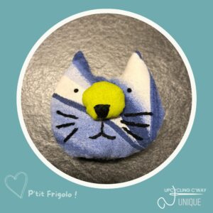 Pt’its Frigolos (5) : animaux aimantés en tissu recyclé